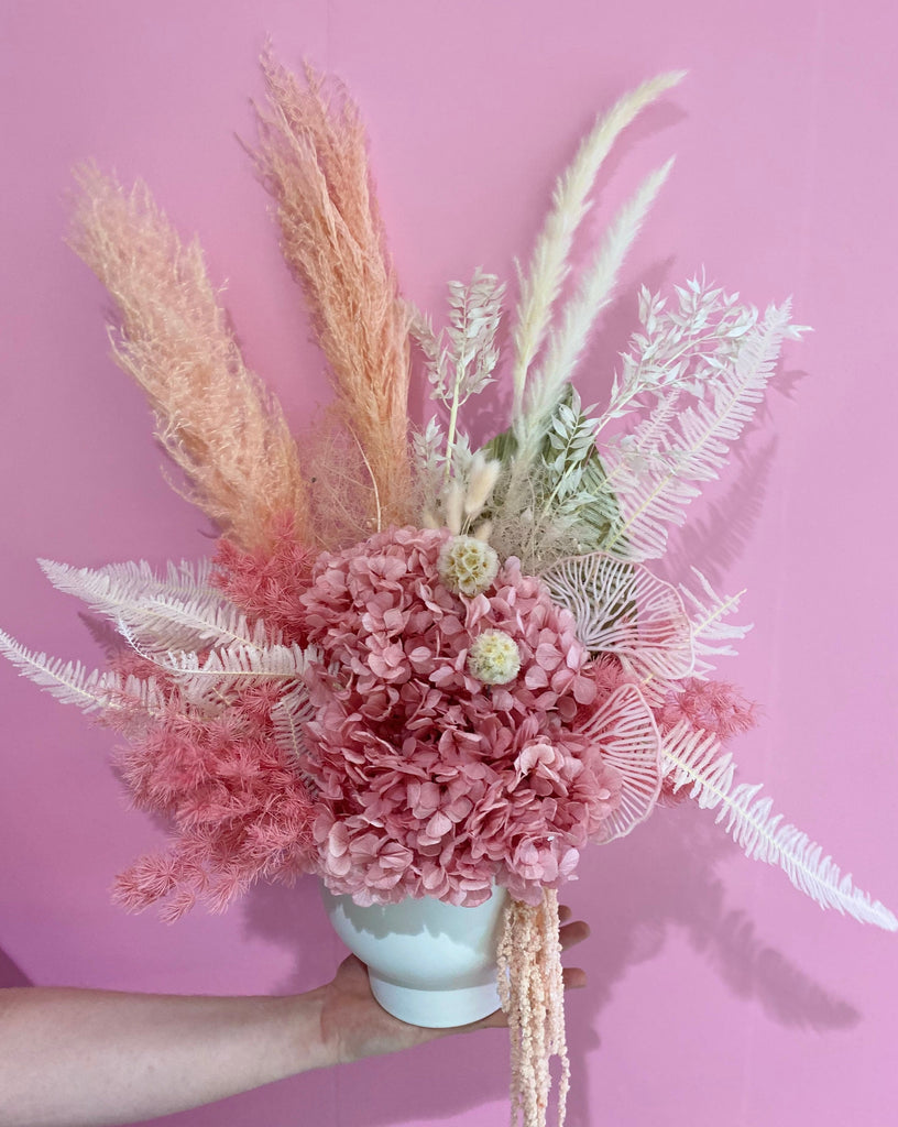 PRESERVED PINK ARRANGEMENT Flowers in the Woods