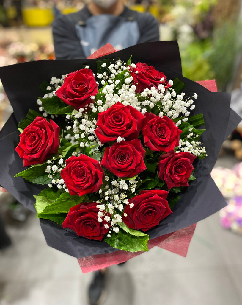 Red Rose Bouquet - Delivery Bouquet – Flowers in the Woods